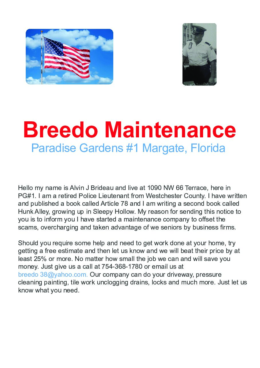 Services Brochure - English